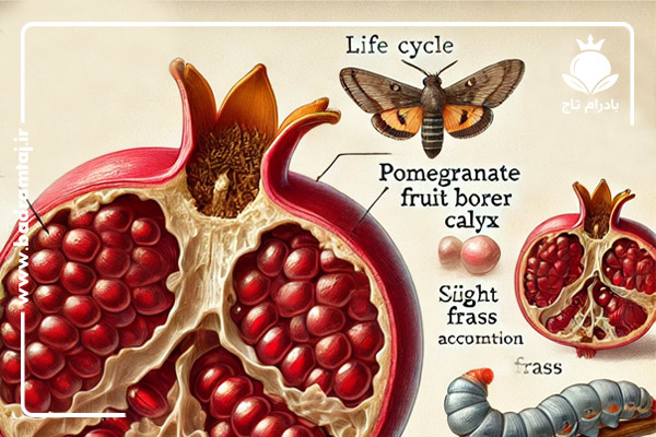 چرخه رشد کرم گلوگاه انار